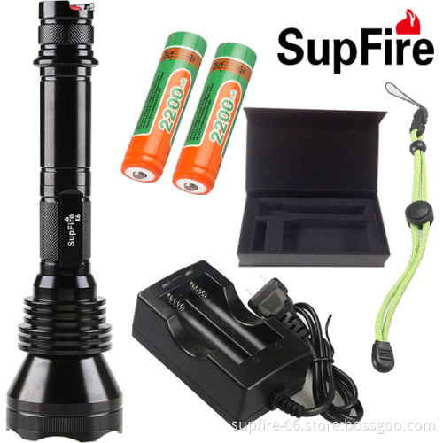 1200 Lumens tactical and hunting rechargeable LED flashlight